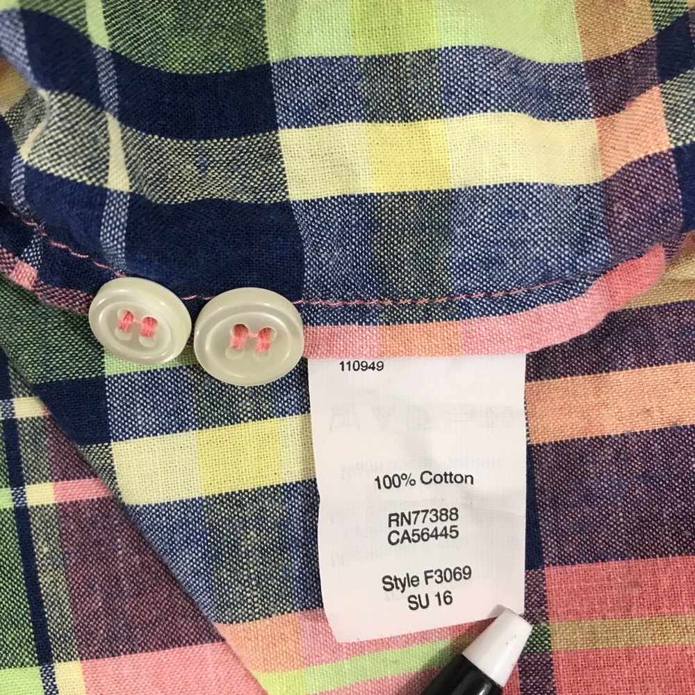 J. Crew Plaid Button Down Shirt XL - Picture 6 of 6